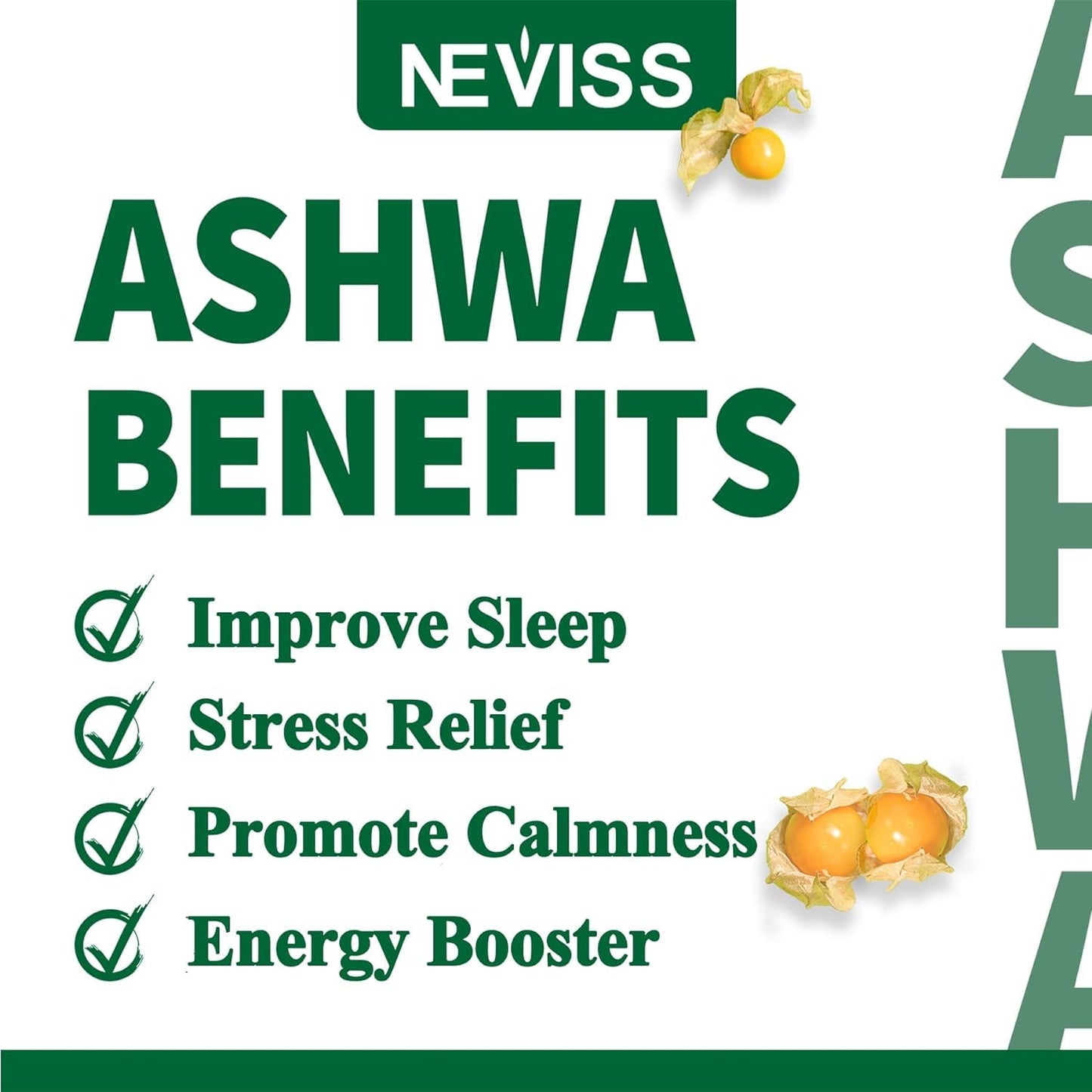 NEVISS Ashwagandha Gummies 2000mg +Sugar Free Probiotics Gummies