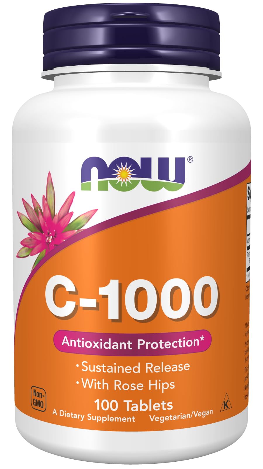 NOW Foods Vitamin C-1000 Sustained Release 100 Tablets