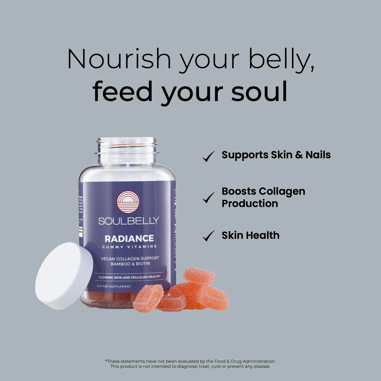 SOULBELLY Collagen Support Gummies 60 Count