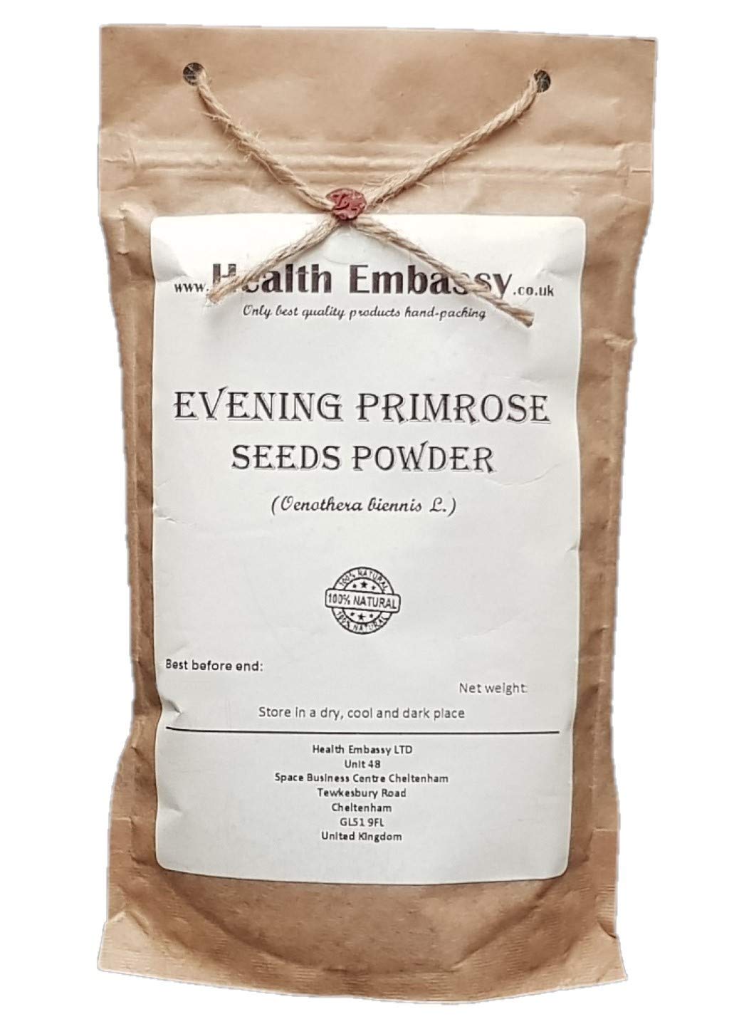 Health Embassy Evening Primrose Seeds Powder, 3.53 oz