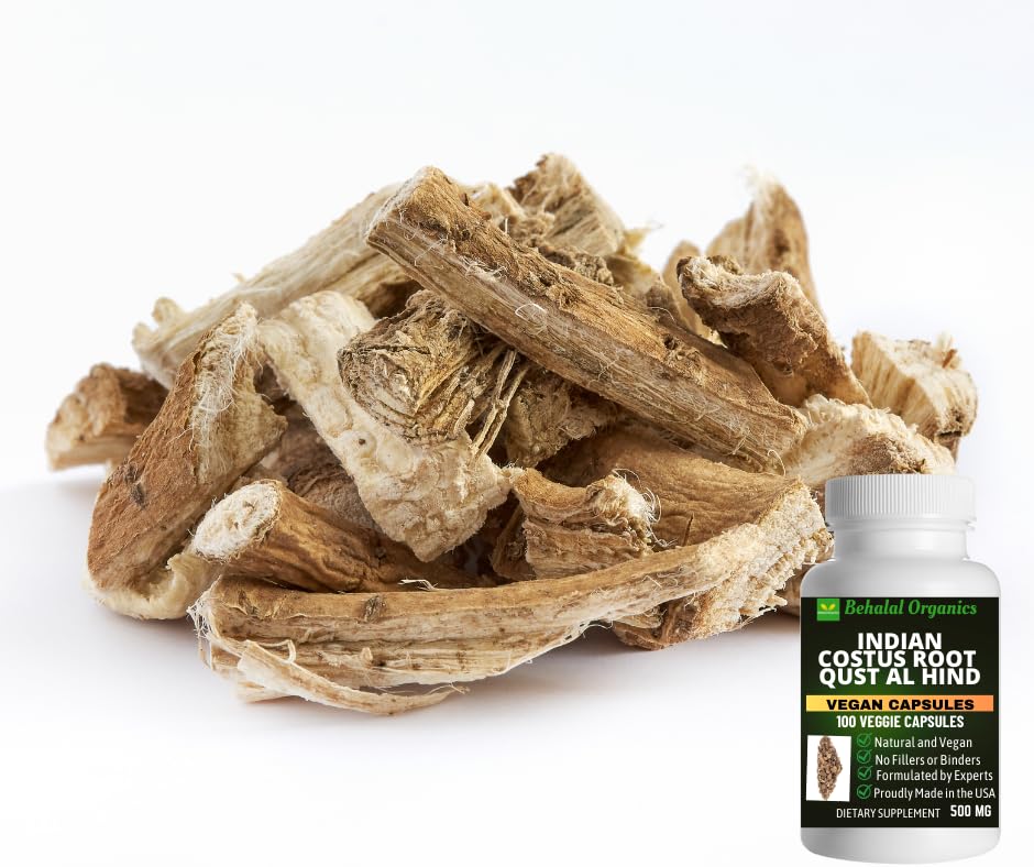 Behalal Organics Indian Costus Quick Release Capsule 100 Count