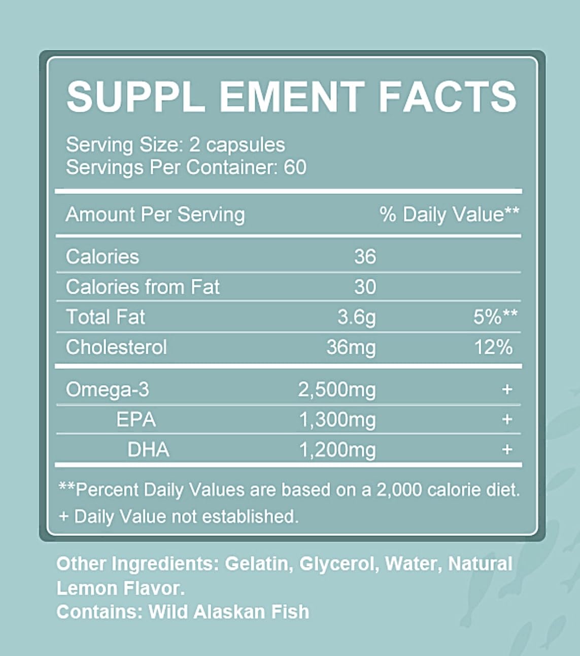 TheraSuva Triple Strength Wild Alaskan Fish Oil Softgel 120 Count