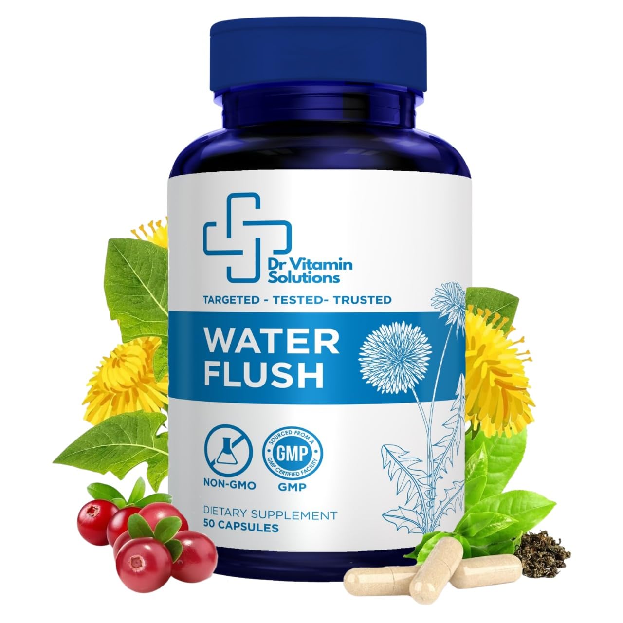 DR VITAMIN SOLUTIONS Diuretic Water Pills Capsule 50 Count