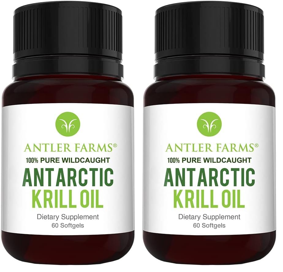 Antler Farms Antarctic Krill Oil Softgels 120 Count