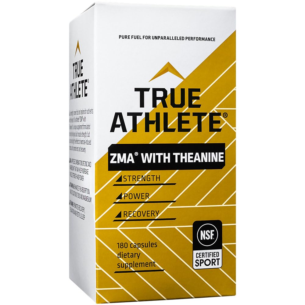 True Athlete ZMA + L-Theanine Capsules, 180 Capsules
