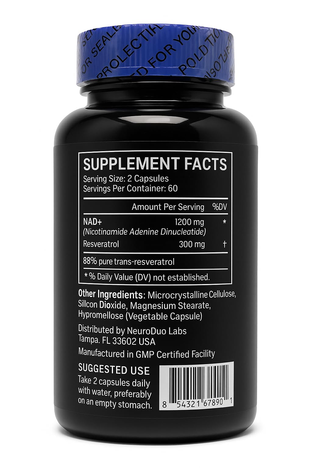 NeuroDuo Recharge NAD+ Resveratrol Complex Capsule 90 Count