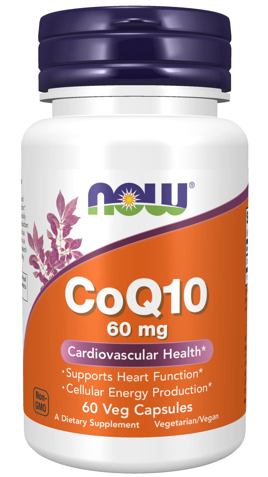 NOW Foods CoQ10 60 mg Capsule, 60 Count