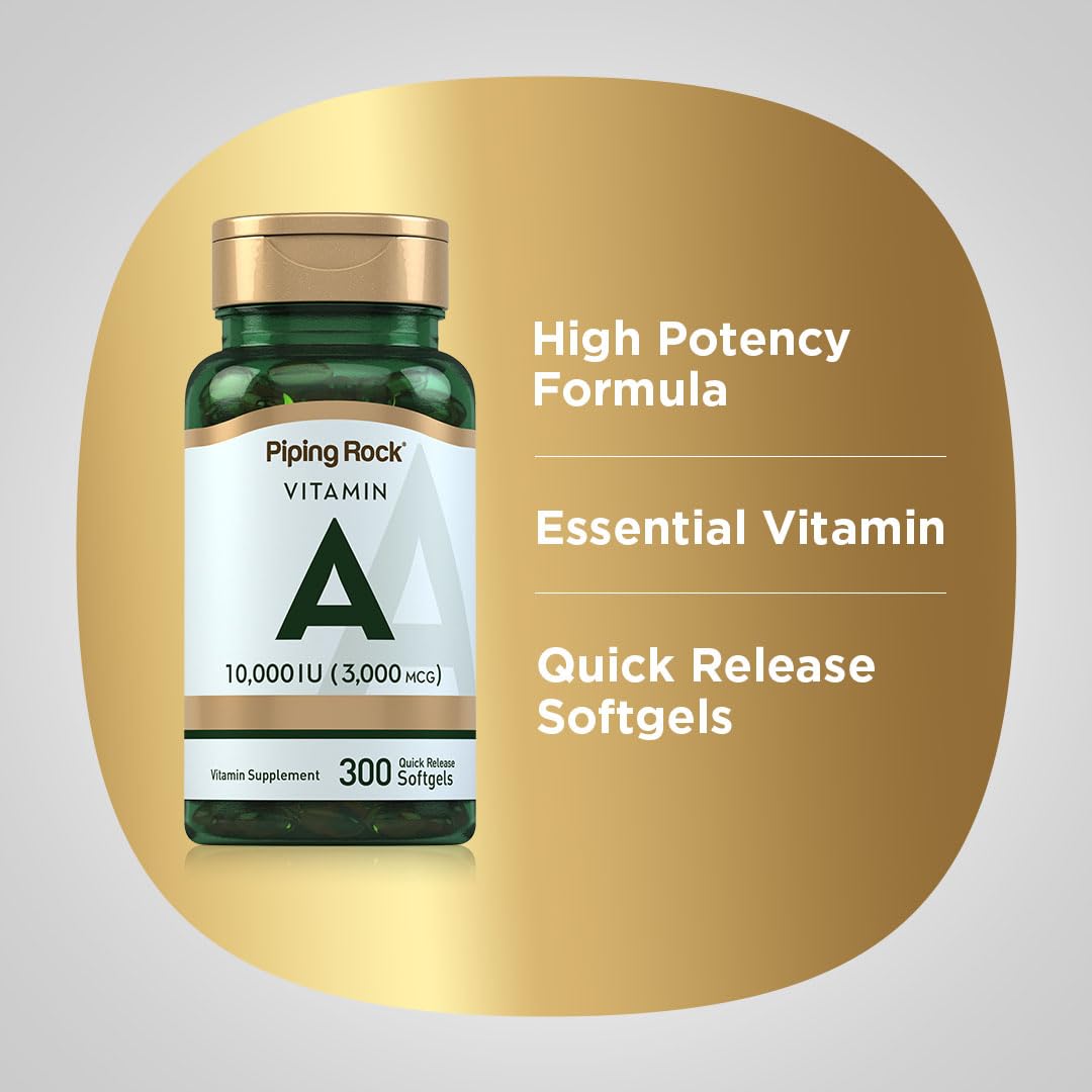 Piping Rock Vitamin A Softgels 300 Count