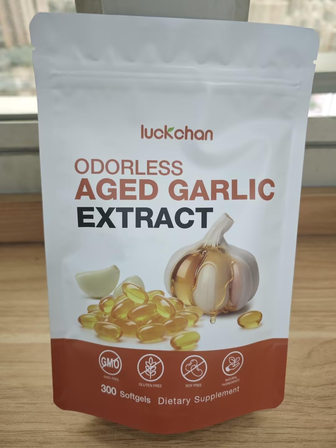 LUCKCHAN Aged Garlic Extract Softgels 300 Count