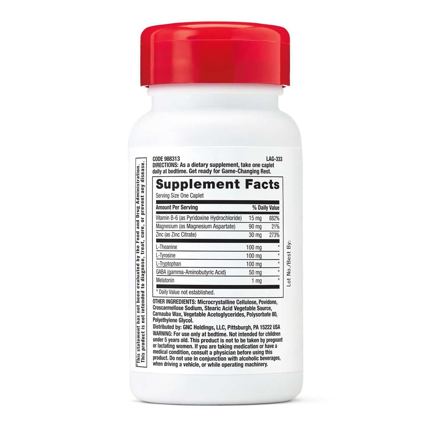 GNC Pro Performance Zinc Magnesium, 60 Tablets