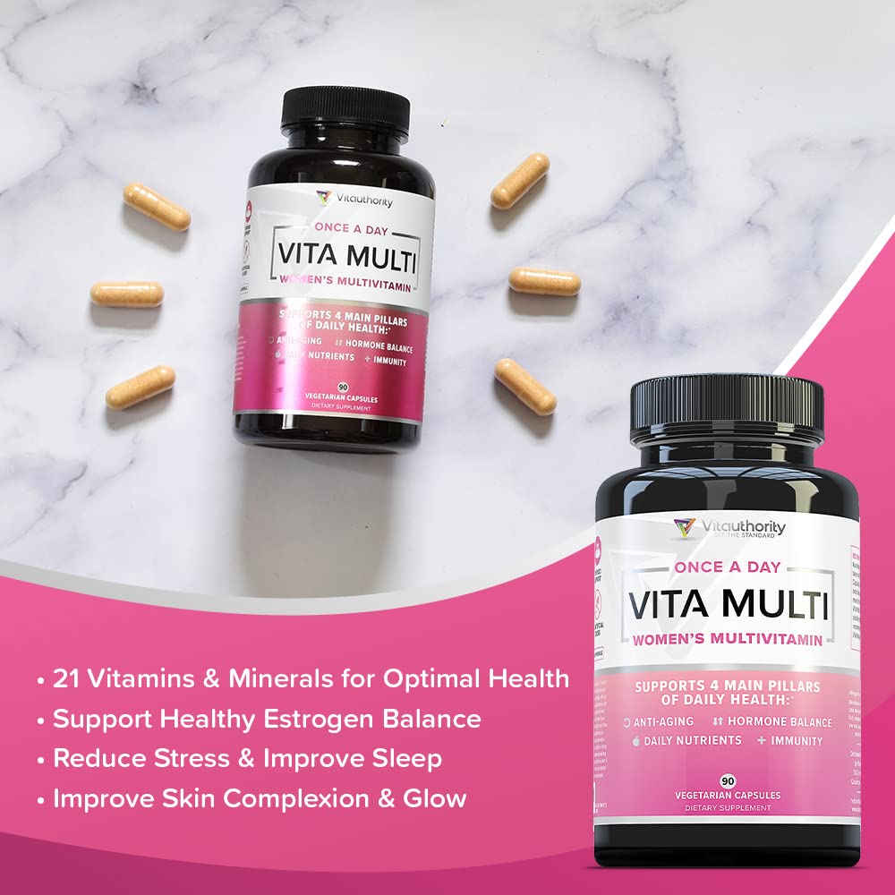 Vitauthority Multivitamin for Women Capsules 90 Count