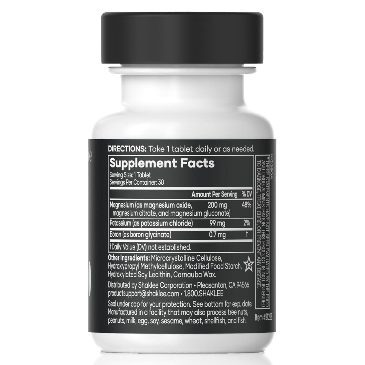 Shaklee Sustained Release VitalMag Magnesium Supplement with Potassium & Boron Blend 30 Tablets