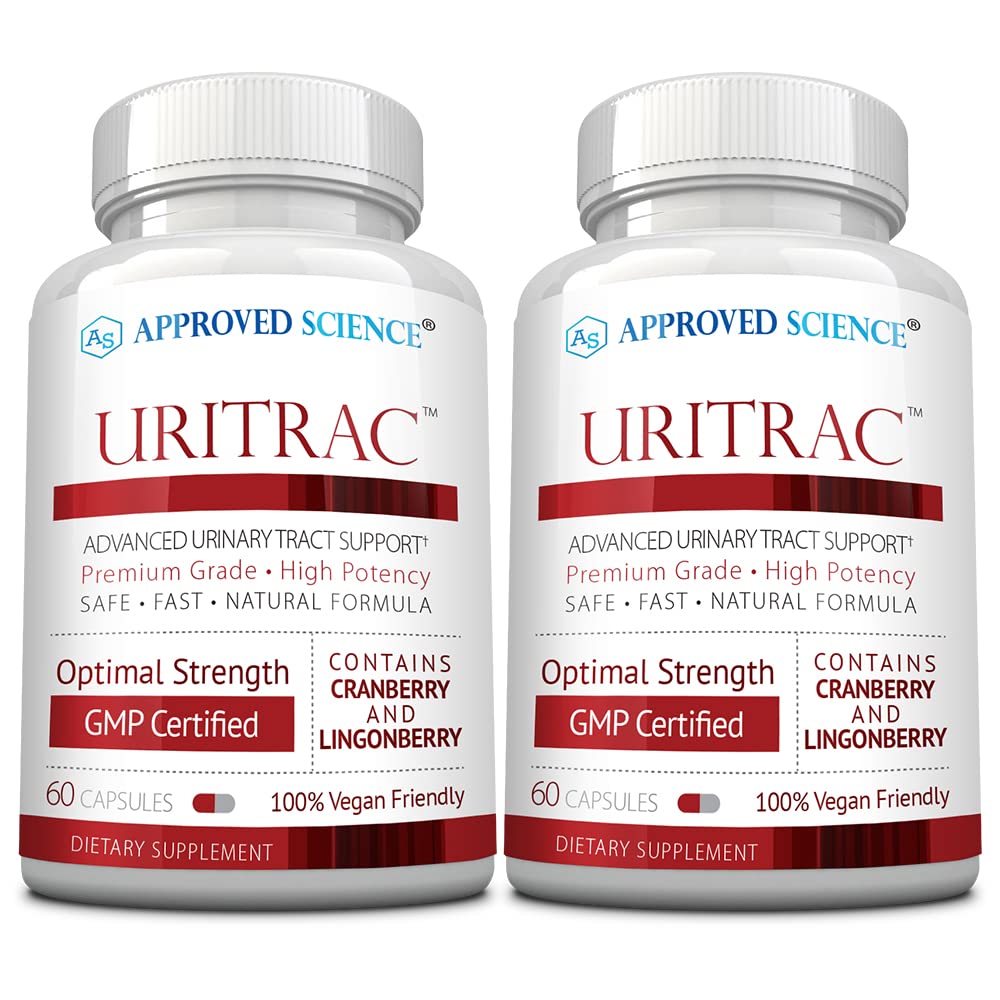 Approved Science Uritrac UTI Support Cranberry, D-Mannose, Lingonberry Capsules 120