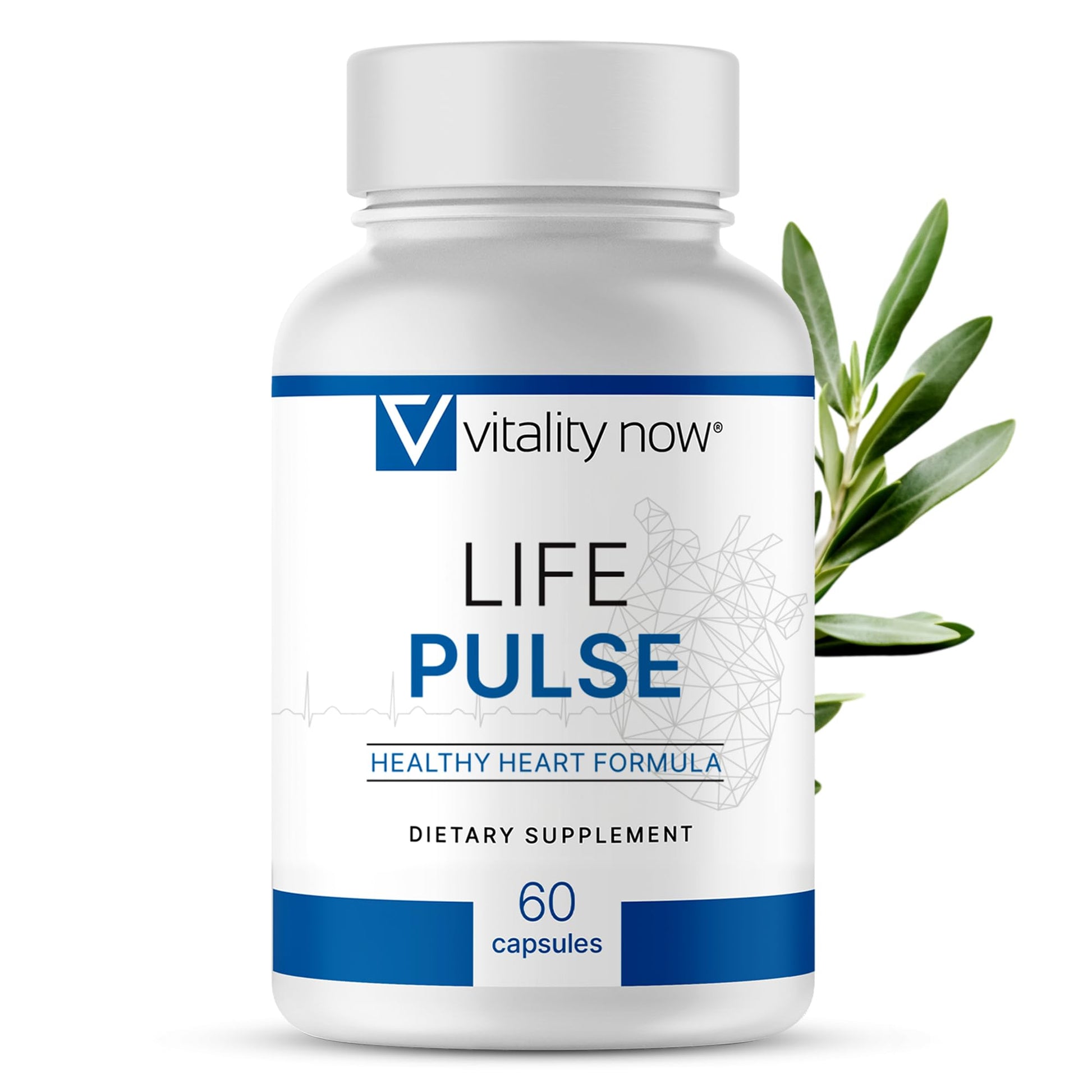 Vitality Now Life Pulse Natural Heart Health Supplement Capsule 60 Count