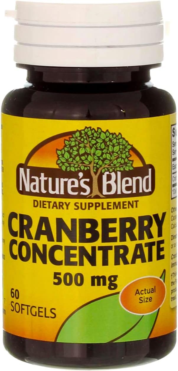 Nature's Blend Cranberry Concentrate 500 mg Softgels 360 Count