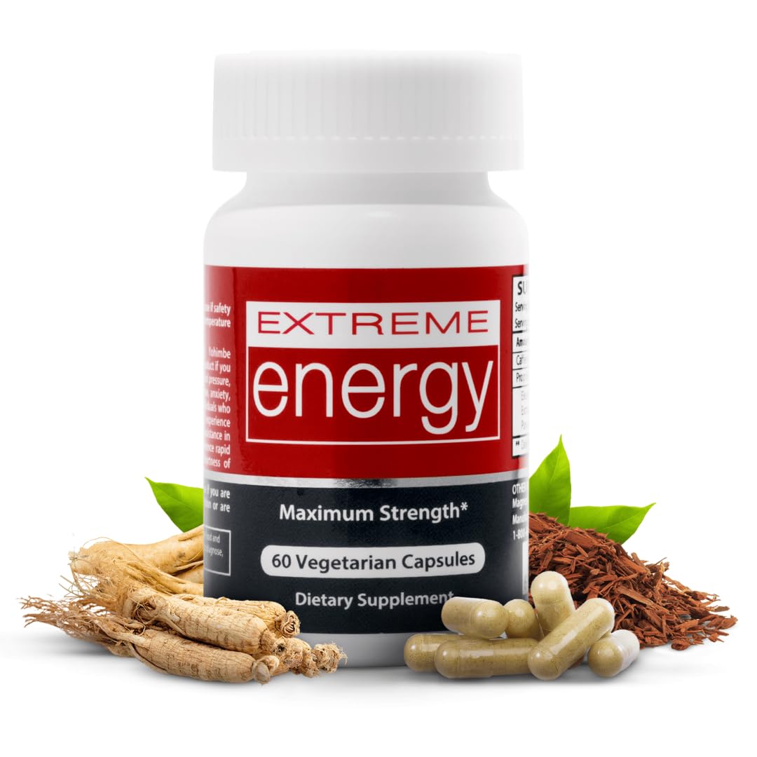 Herbal Nitro Extreme Energy Pills Capsule 60 Count