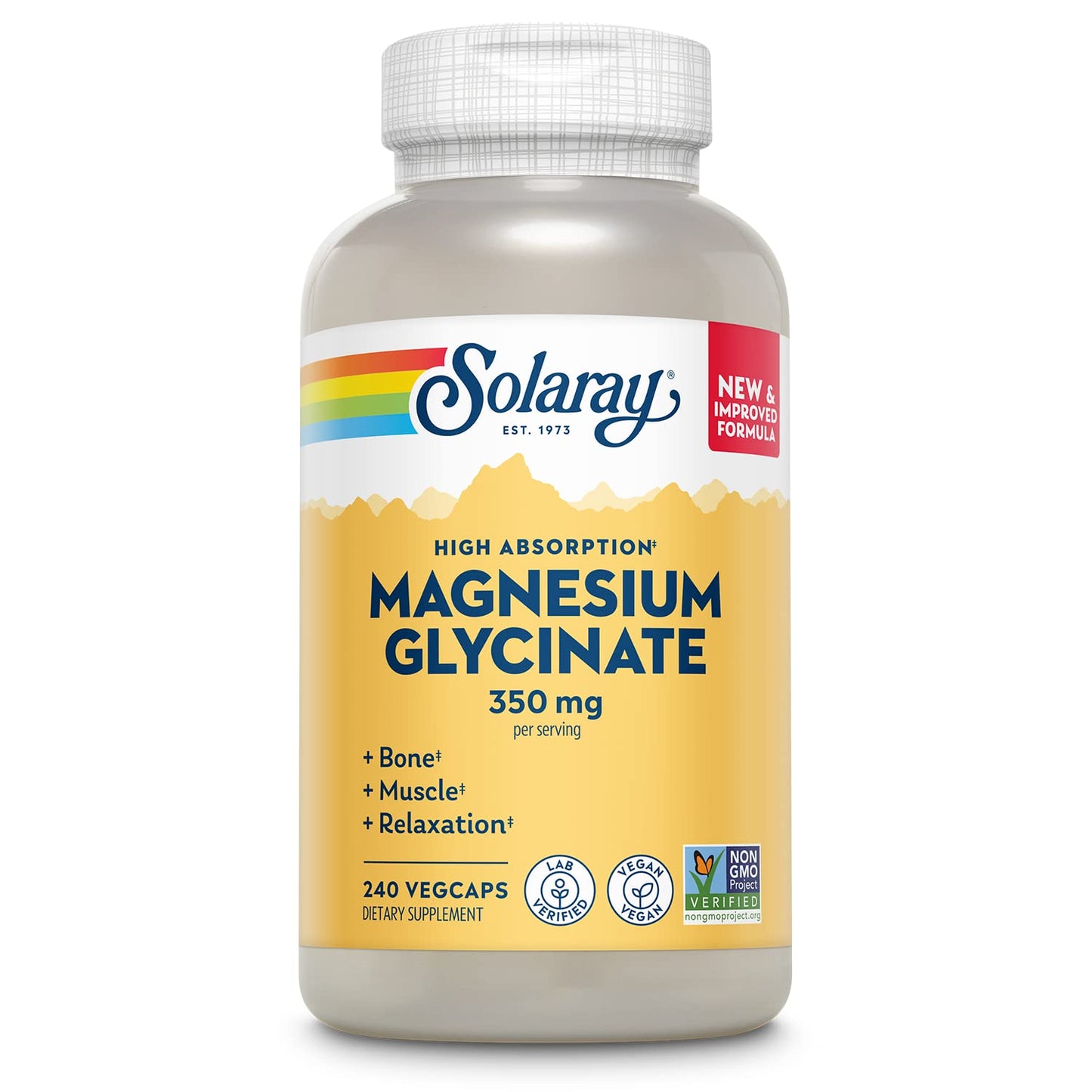 Solaray Magnesium Glycinate Capsules 240 Count