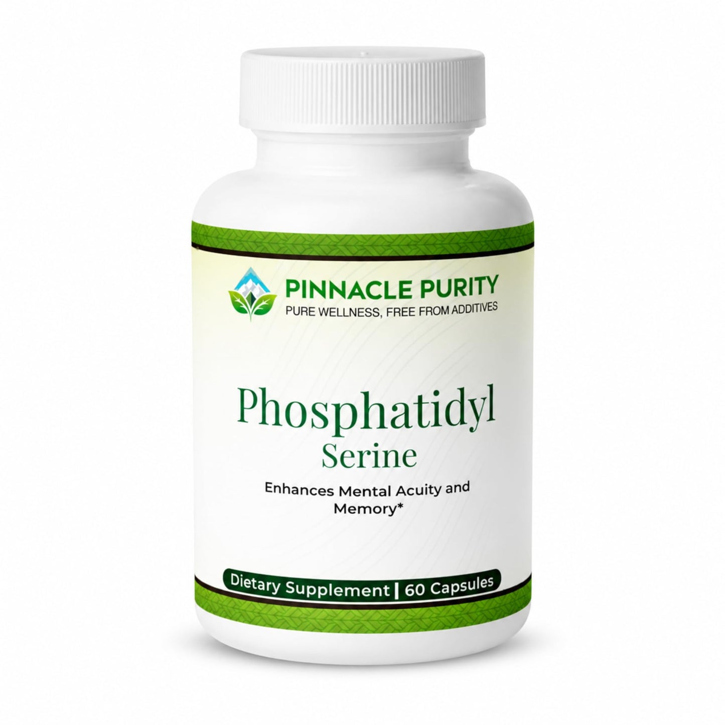Pinnacle Purity Phosphatidylserine 70mg Veggie Capsule, 60 Count