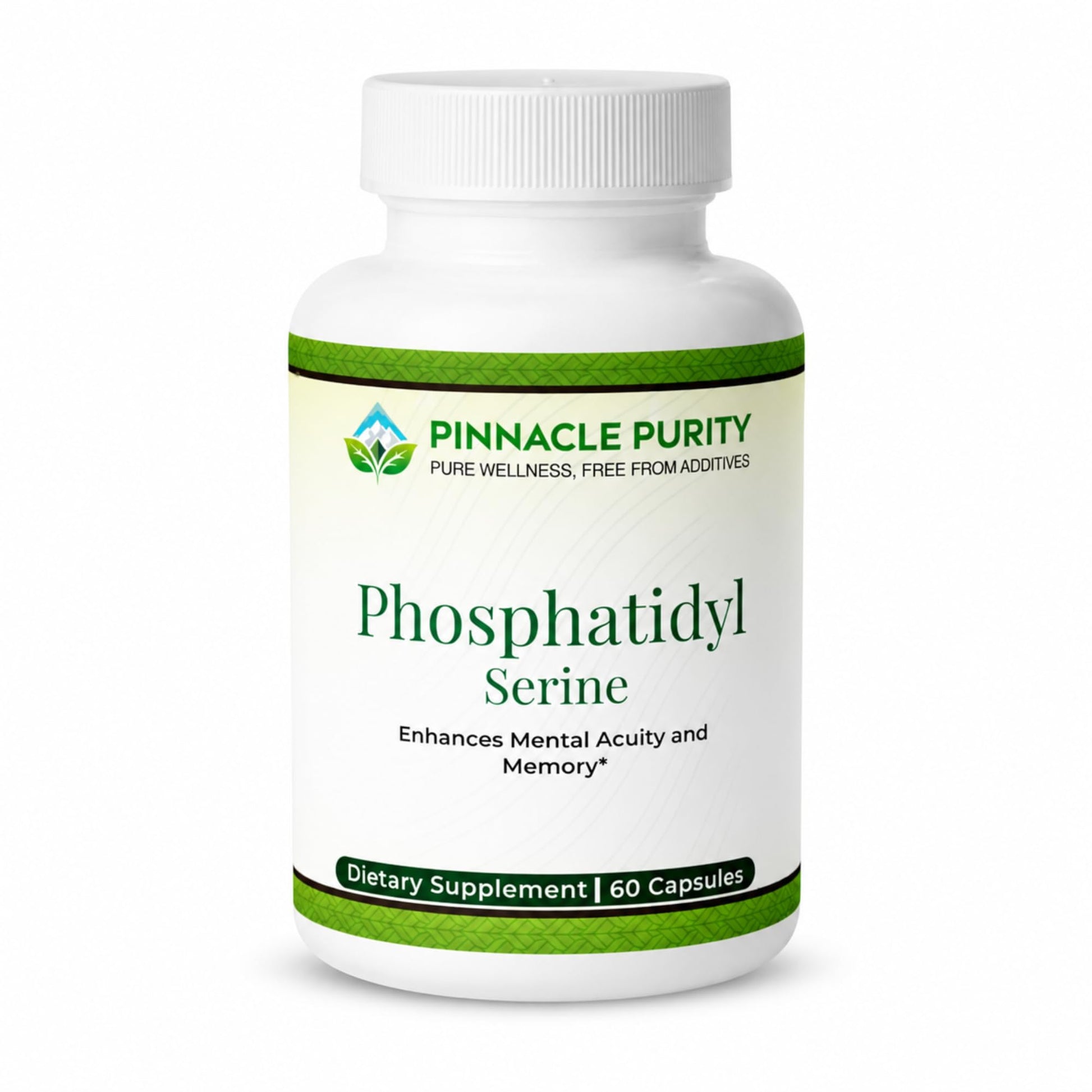 Pinnacle Purity Phosphatidylserine 70mg Veggie Capsule, 60 Count