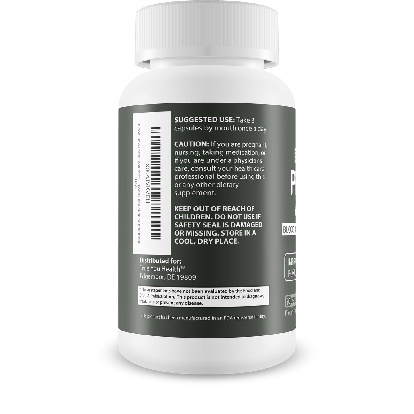 True You Health Blood Flow Primal Volume Capsule 90 Count