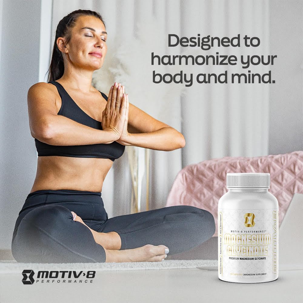 Motiv-8 Magnesium Glycinate Veggie Capsules, 180 Count
