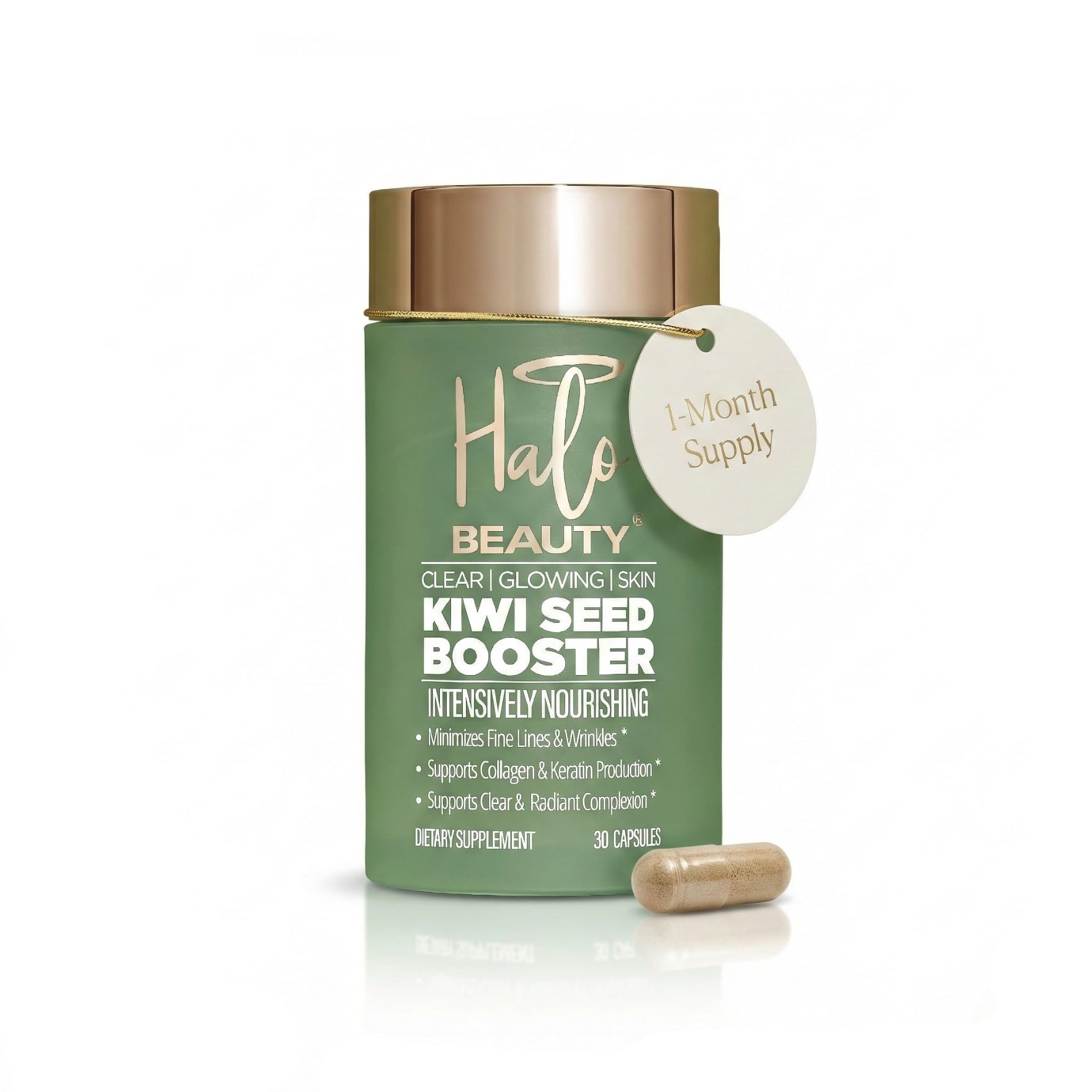 Halo Beauty Kiwi Seed Booster Skin Supplement Capsule 30 Count