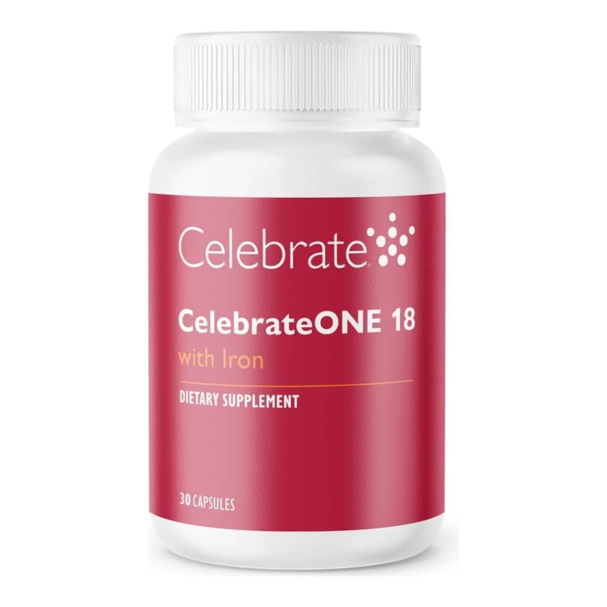 Celebrate Bariatric Supplements CelebrateONE Bariatric Multivitamin with Iron 18 mg Capsules 30
