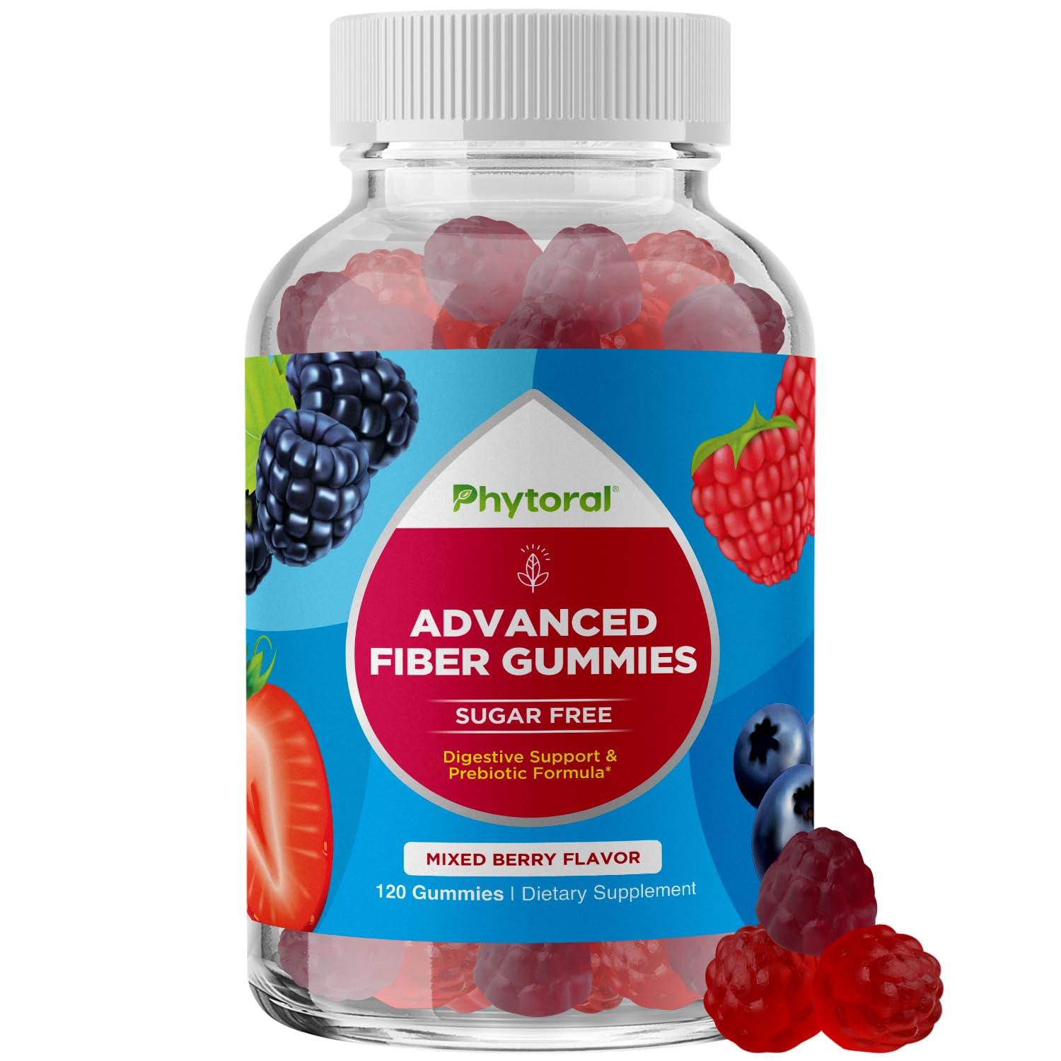 Phytoral Fiber Gummies for Adults Gummy 120 Count