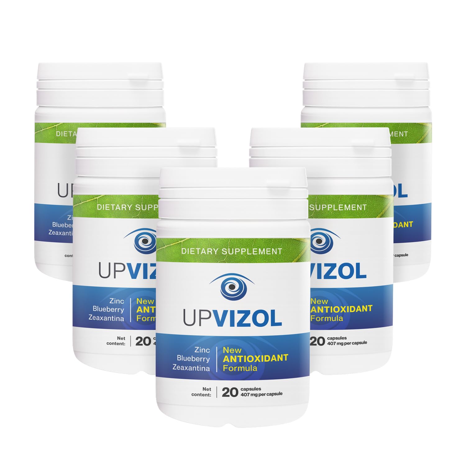 Upvizol Eye Nutrition & Daily Wellness Dietary Supplement with Zinc, Blueberry & Zeaxanthin Capsule, 20 Capsules