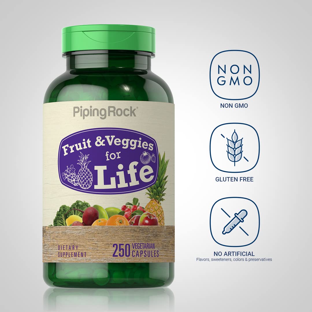 Piping Rock Fruits and Veggies Supplement, 250 Capsules