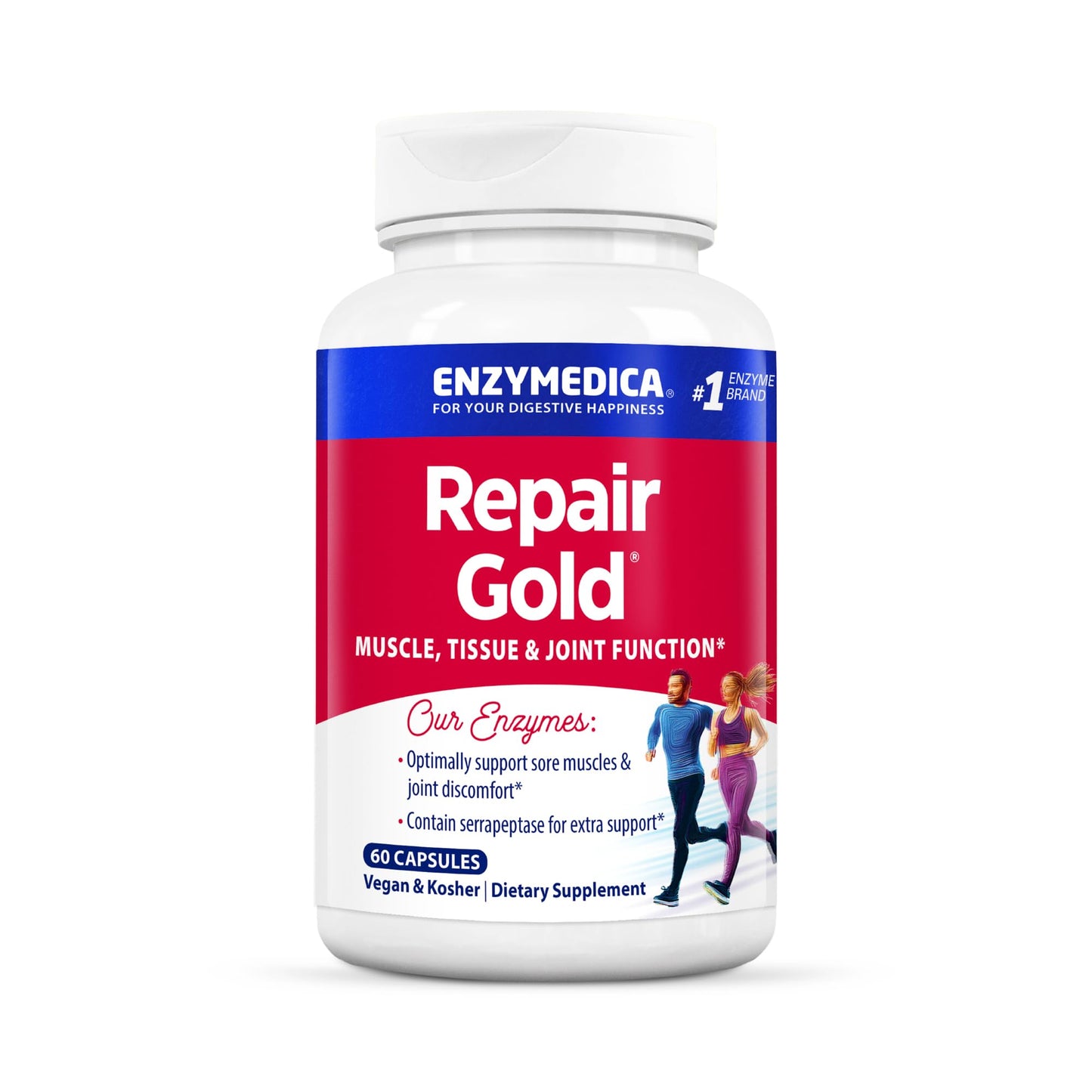 Enzymedica Repair Gold for Men & Women Capsule 60 Count