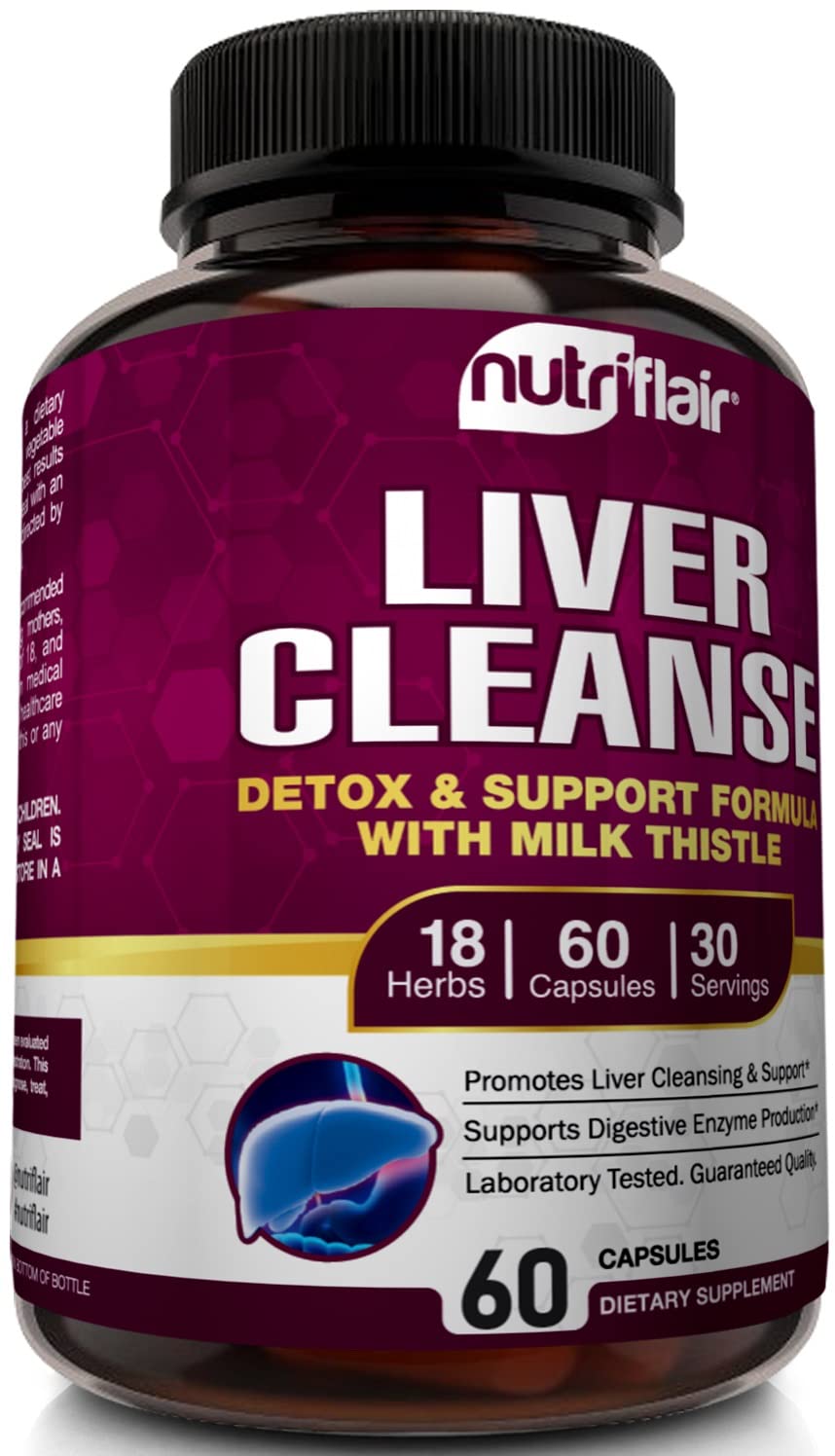 NutriFlair Liver Cleanse Detox & Repair Supplement Capsule, 60 Count