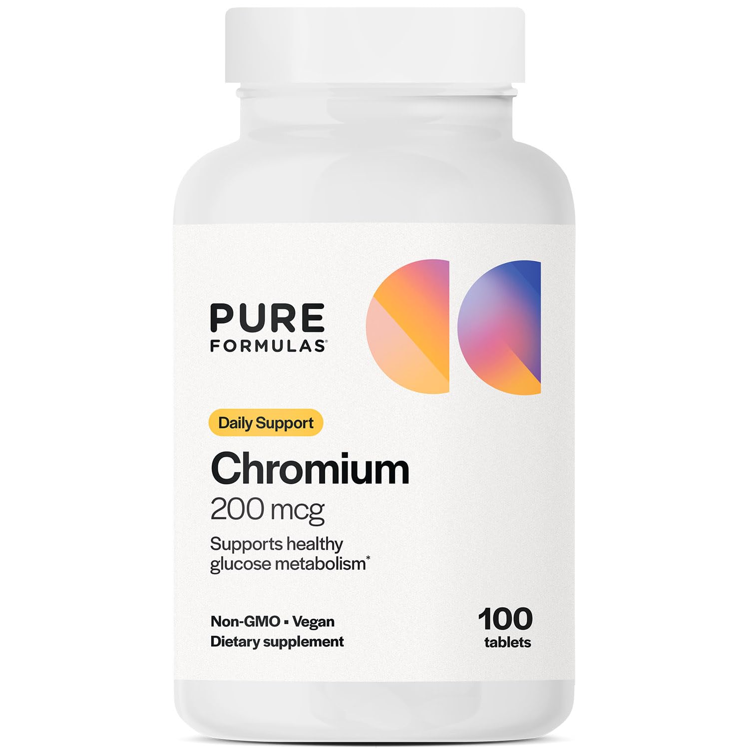 PureFormulas Chromium 200 mcg Tablets, 100 Count