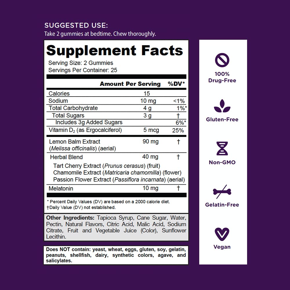 Goli Sleep Gummy Extra Strength Melatonin 10mg, 250 Count