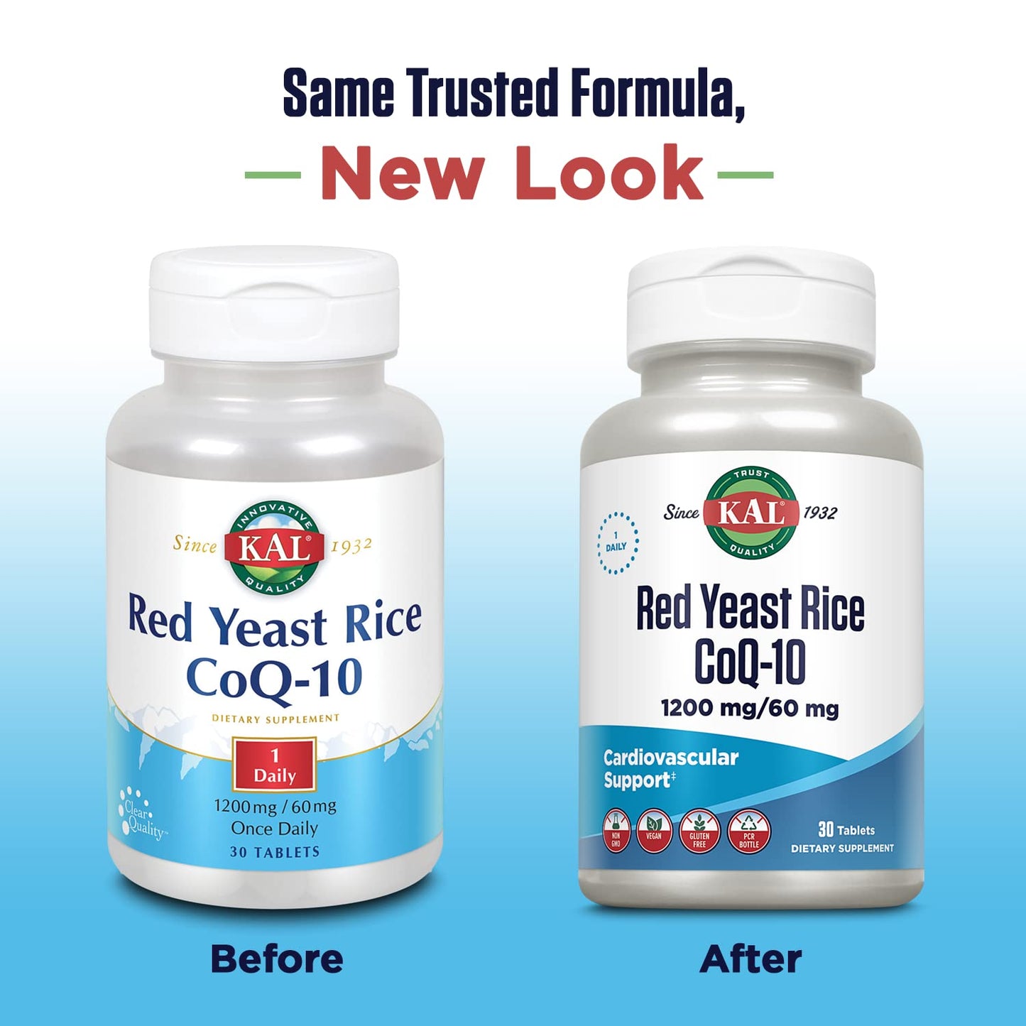 KAL Red Yeast Rice CoQ10 Tablet, 30 Count