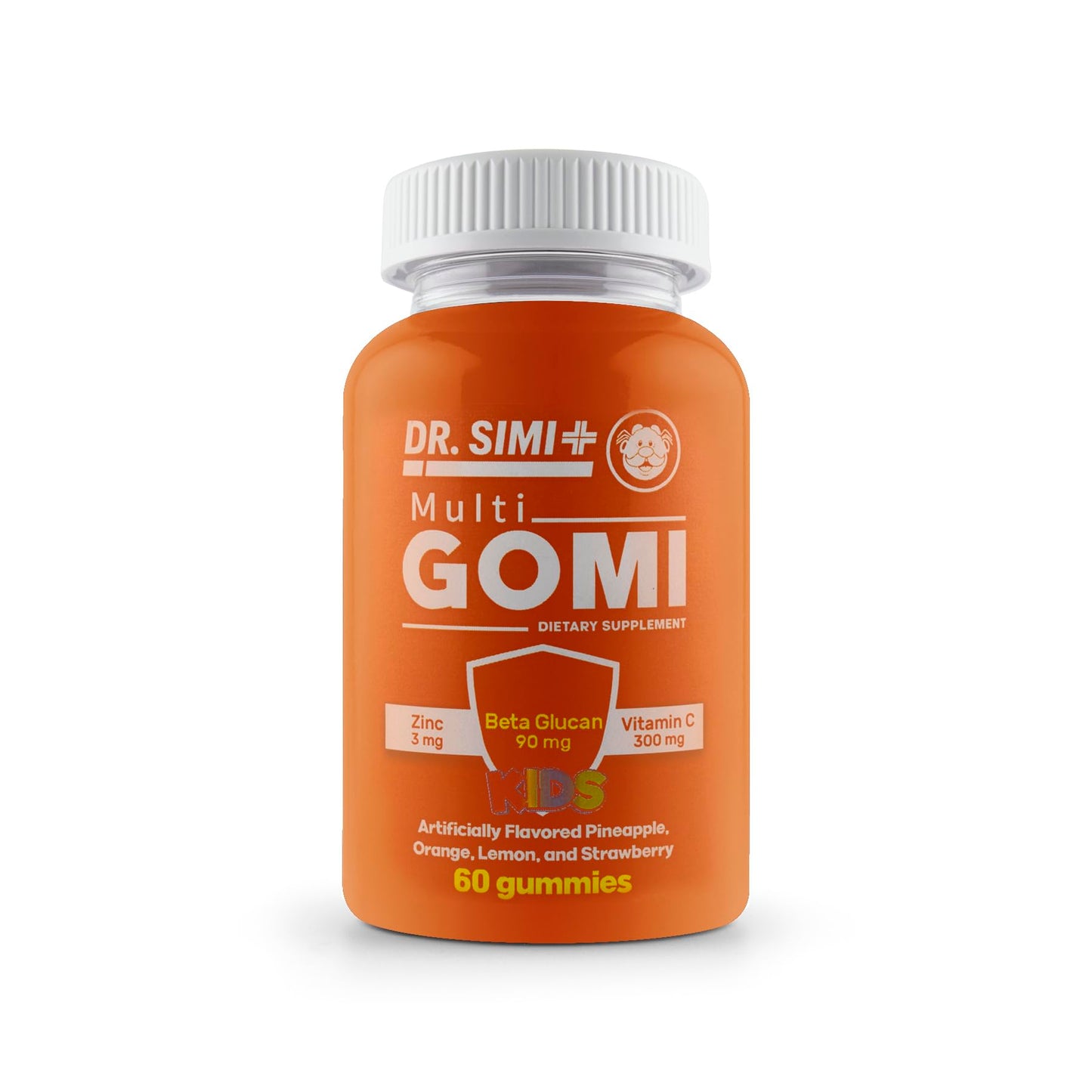 MULTI GOMI Kids Zinc + Beta-Glucan + Vitamin C Gummies – Immune Support for Kids 4+, 60 Gummies