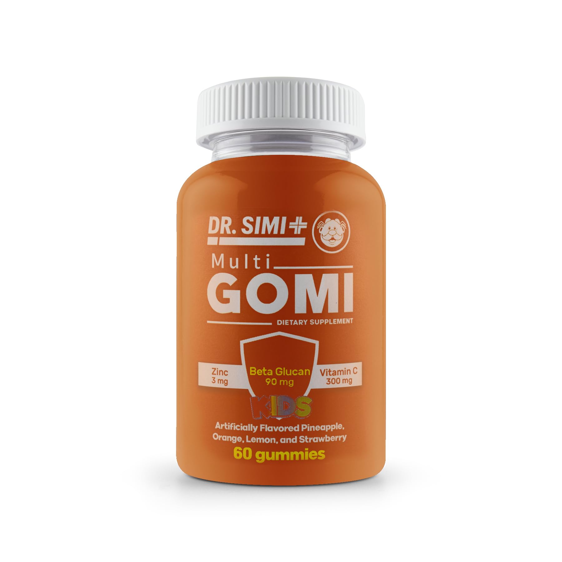MULTI GOMI Kids Zinc + Beta-Glucan + Vitamin C Gummies – Immune Support for Kids 4+, 60 Gummies