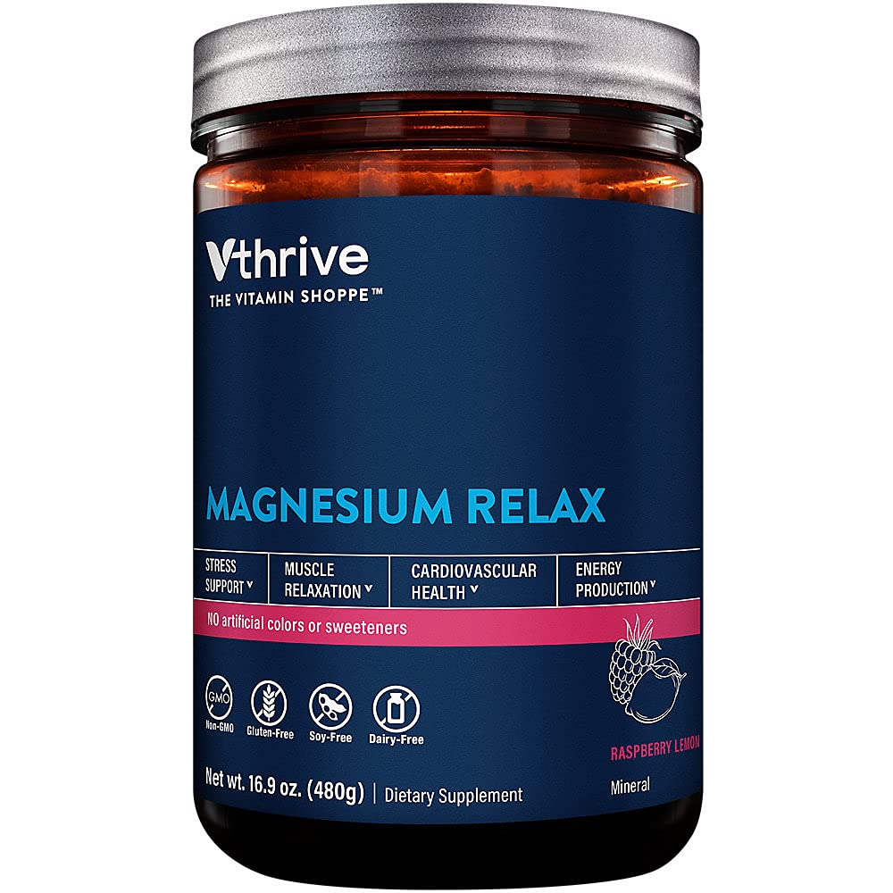 Vthrive Magnesium Relax Powder, 16.9 oz