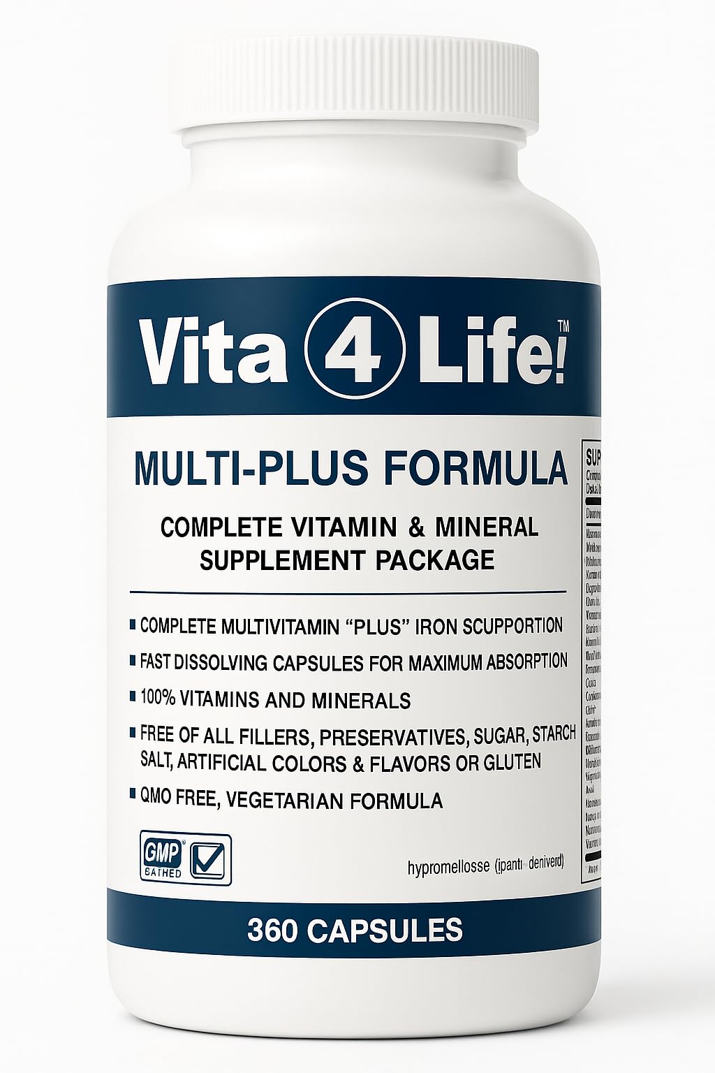 Vita4Life Bariatric Multivitamins Multi-Plus Formula Capsules, 360 Count