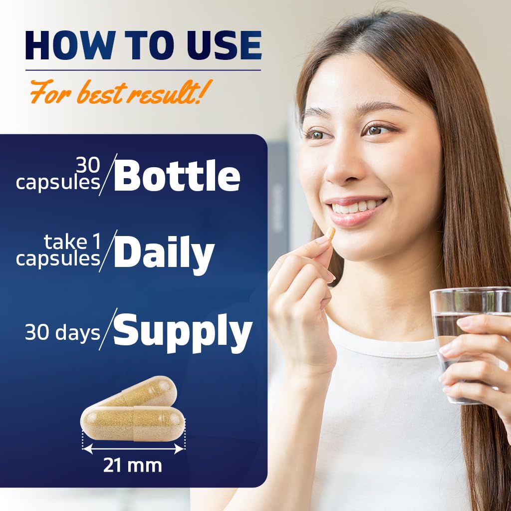 Vitamatic Akkermansia Muciniphila 30 Billion TFU + Clostridium Butyricum + Prebiotic Inulin GLP-1 Probiotic Capsule 30 Count