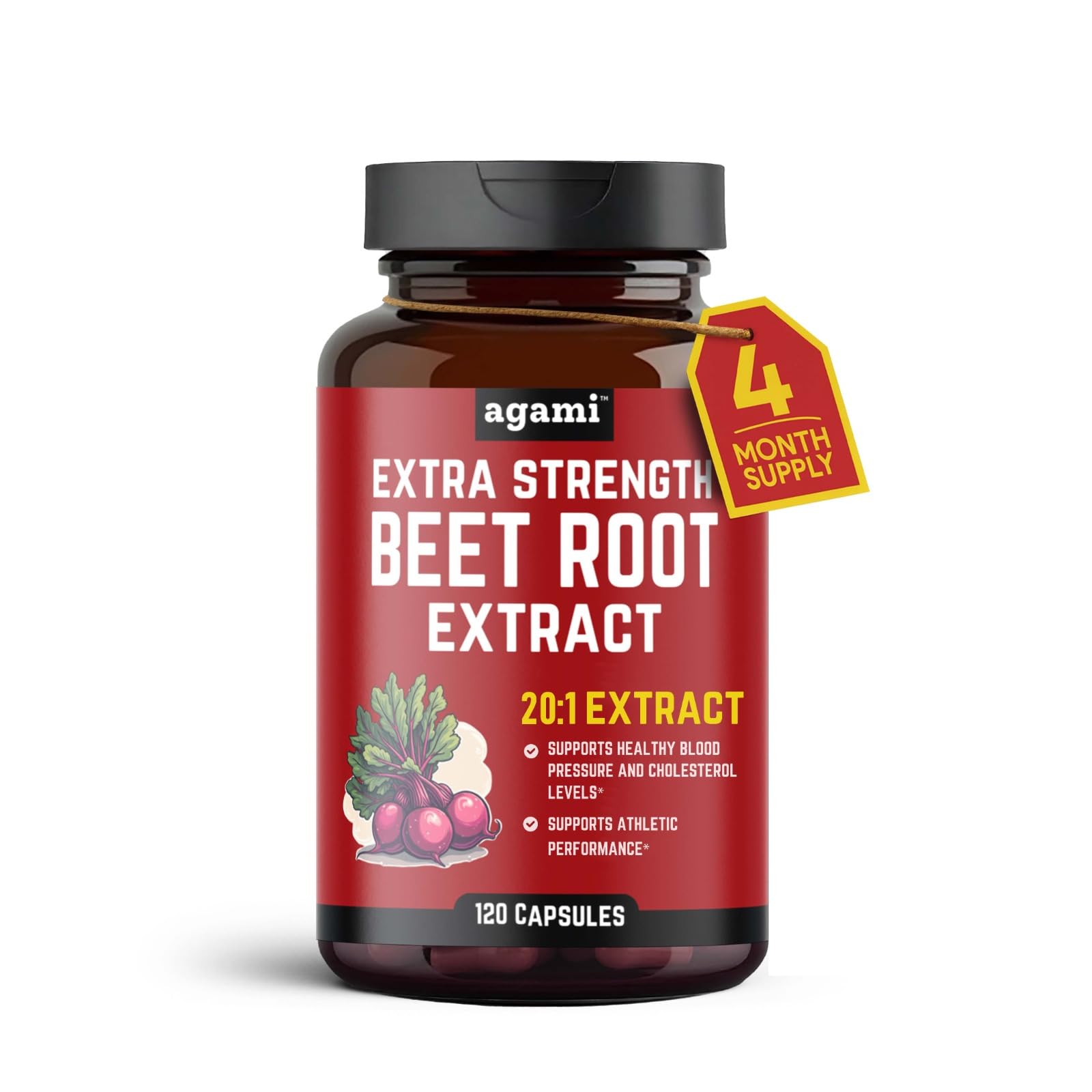 Agami Beet Root Capsules 120 Capsules