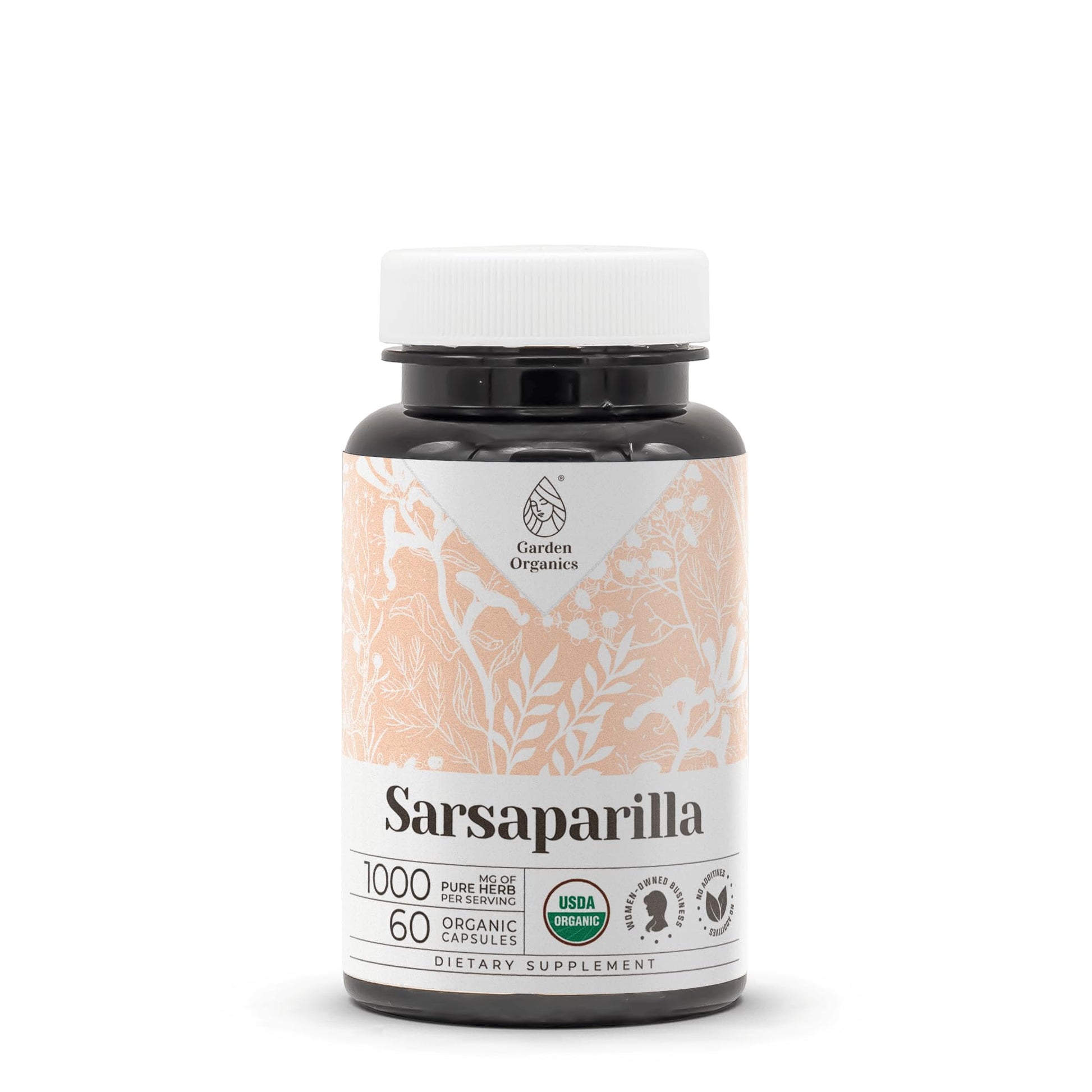 Garden Organics Sarsaparilla Capsules, 60 Count
