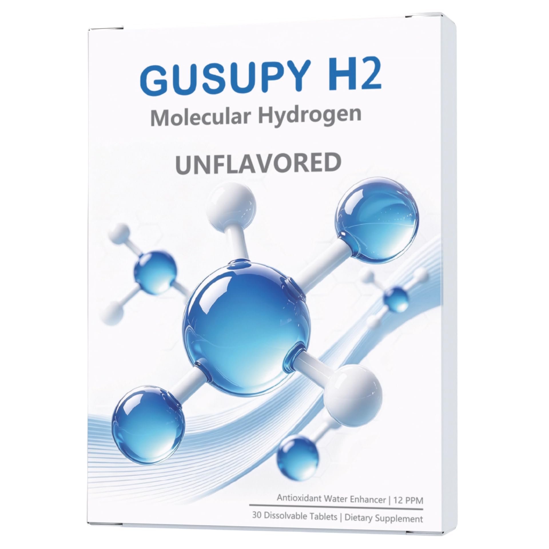 GUSUPY Molecular Hydrogen Magnesium Effervescent Capsules, 30 Count