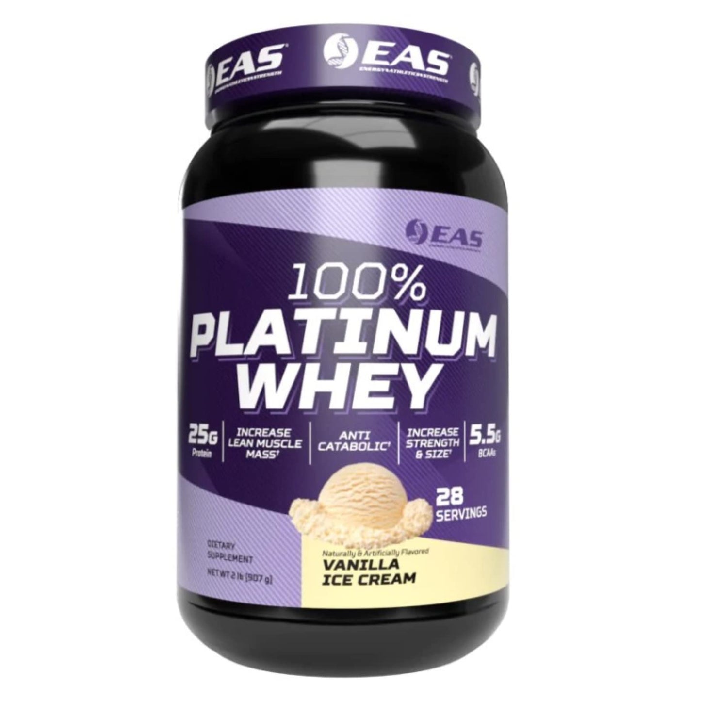 Experimental and Applied Sciences 100% Platinum Whey Protein Powder, Vanilla Ice Cream, 2 lb, 32 Servings