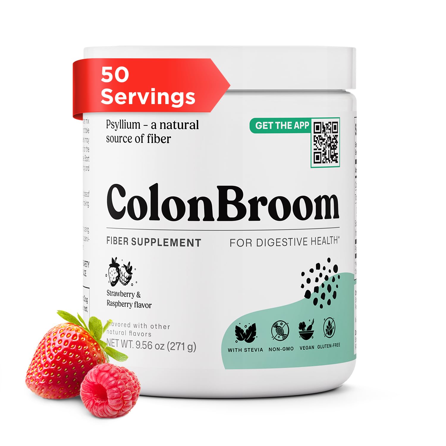 ColonBroom Psyllium Husk Fiber Powder 9.56 Ounce