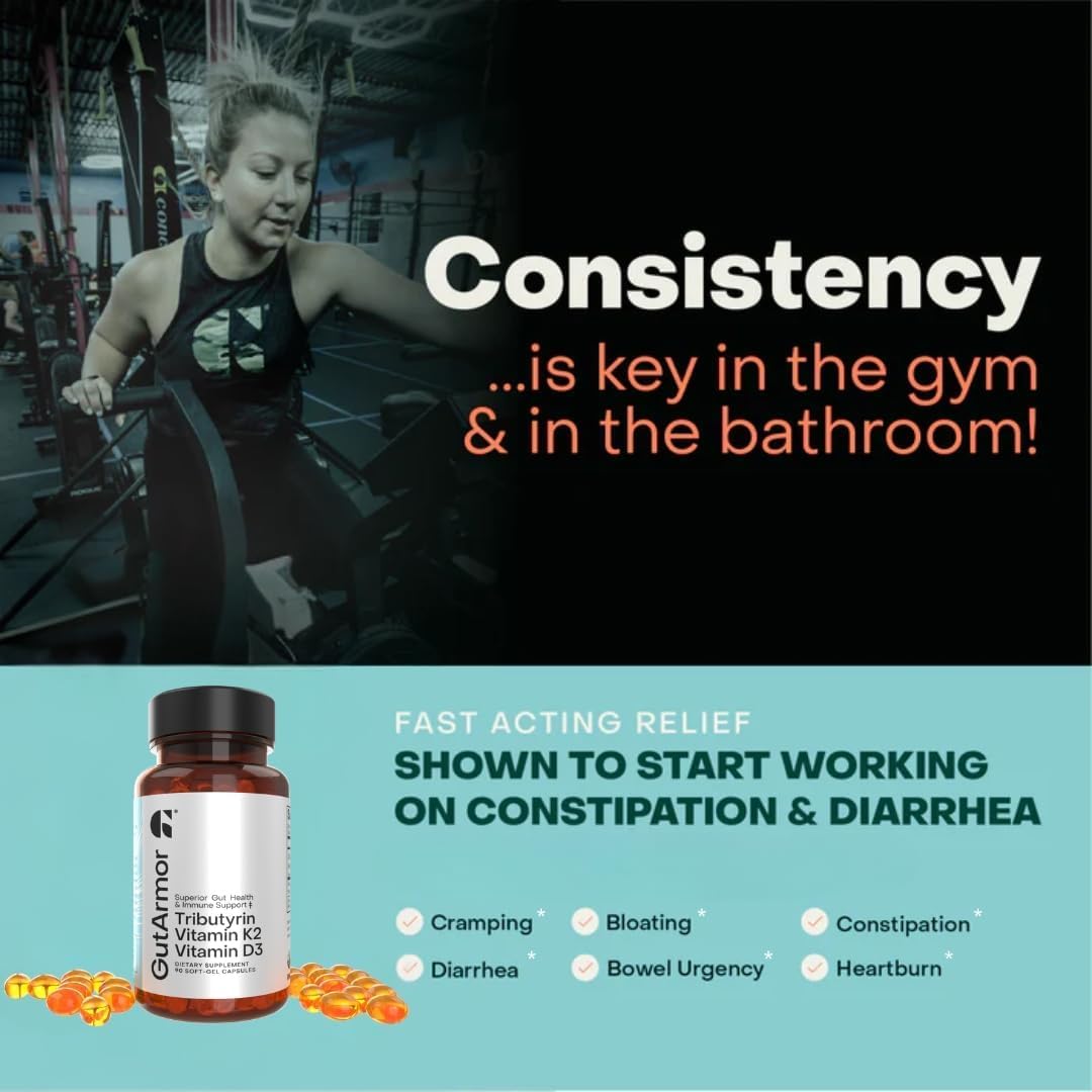 GUT ARMOR Tributyrin Vitamin Complex Softgels 90 Count
