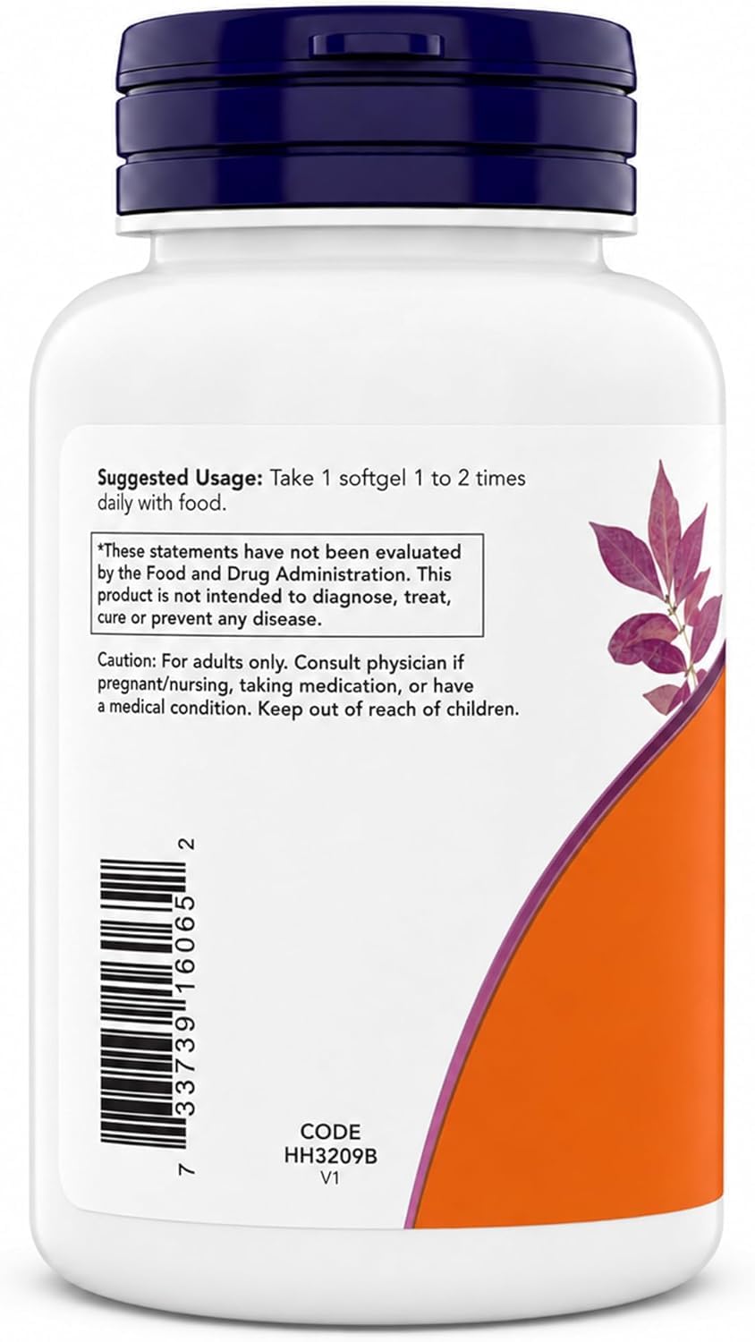 NOW Foods CoQ10 100 mg Softgels, 600 Softgels