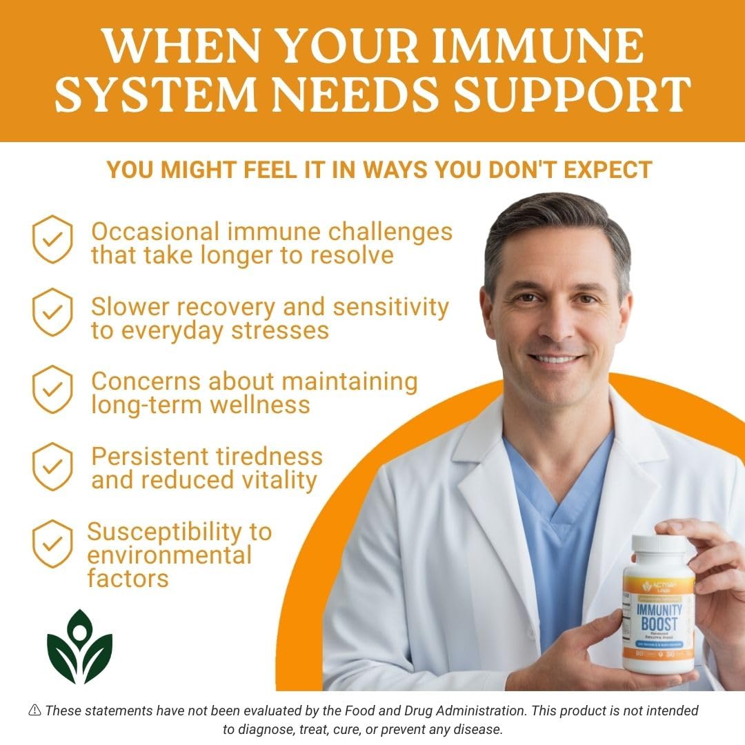Activa Labs Immunity Boost Immune Support Supplement Capsules, 120 Count