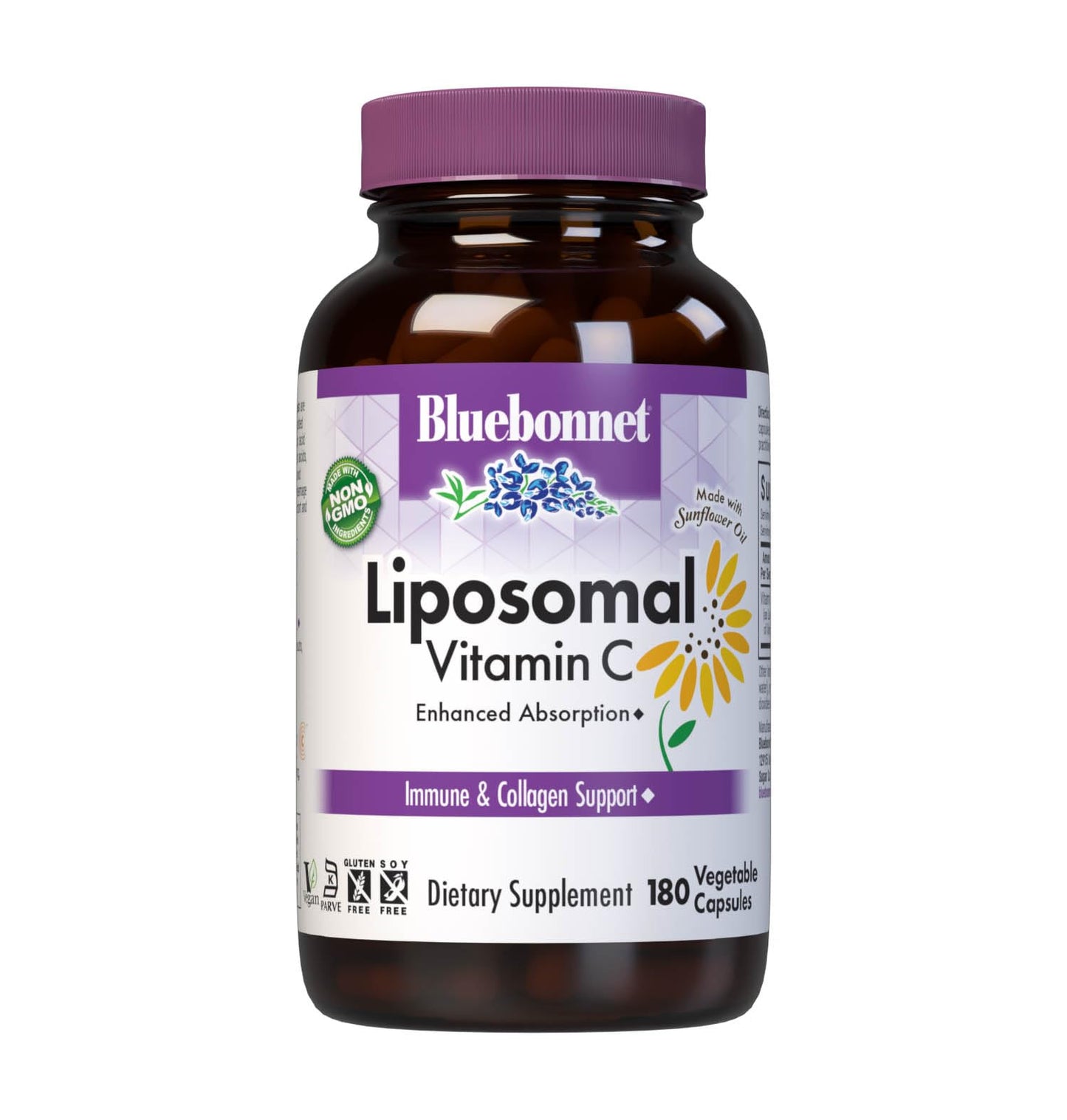 BlueBonnet Liposomal Vitamin C 1000 mg Capsule, 180 Capsules