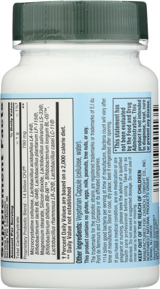 Nutrition Now PB 8 Pro-biotic Acidophilus Capsules, 60 Count